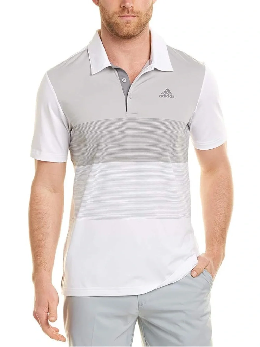 adidas men’s  Golf Ultimate Colorblock Polo
